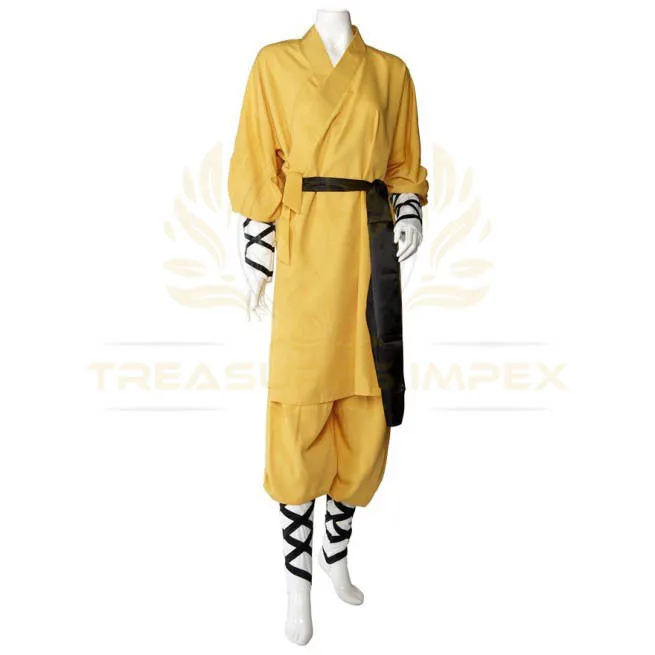 Kung fu shaolin uniform traditional shaolin uniform martial arts karate gi with belt premium shaolin kung fu outfit matte color