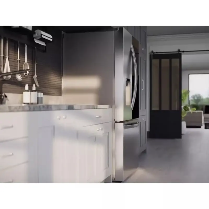 LG 26 cu. ft. Smart InstaView Counter-Depth Max French Door Refrigerator Edge-to-Edge InstaView Window Frost Free