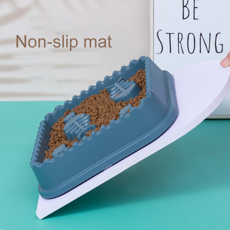 Большая миска для кошек нескользящая собак Экологически чистая пластиковая домашних животных