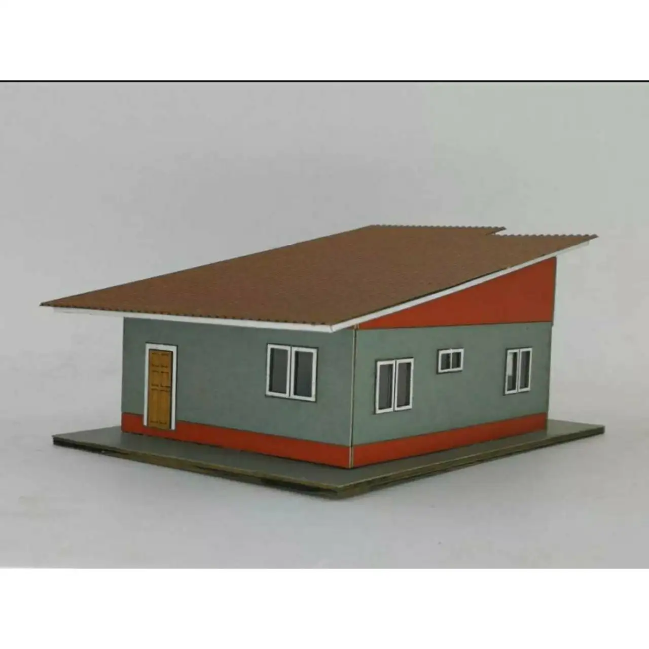Thai House Miniature Dollhouse Model Handmade Plastic Craft Collectible Toy Unisex Mini Toy #14