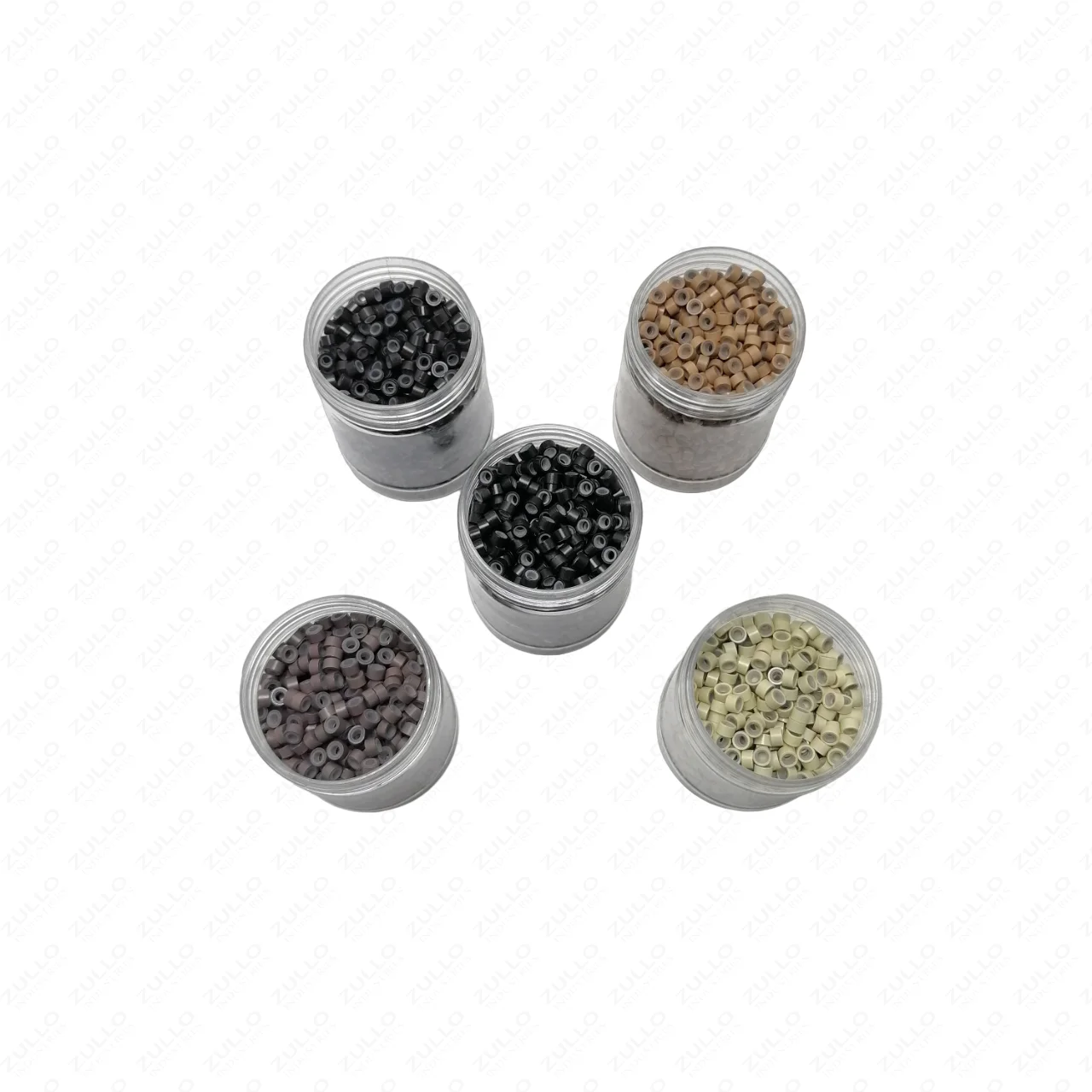 Hair Link Silicon Beads For Beauty Purpose Micro Link Hair Extension Beads 5 Colors 5mm Beads For Hair Extension