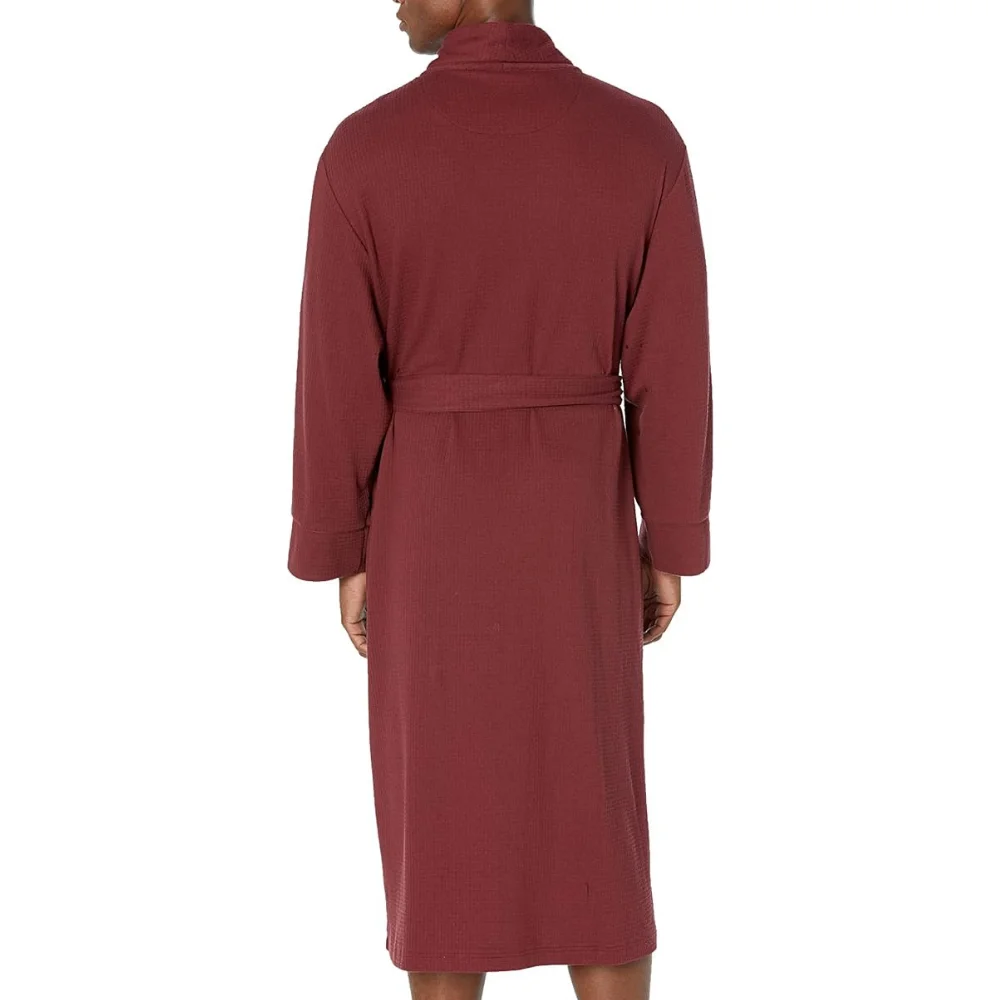 Maroon Solid Color Texture Premium Design High Quality Custom Color Logo Bathrobes Terry Velour Jacquard Sleepwear From Pakistan
