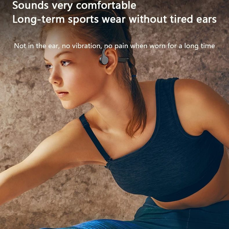 Ergonomic Design Open Ear Bone Conduction Module X4s Comfortable Wearing Wireless Running Bone Conduction Earphones