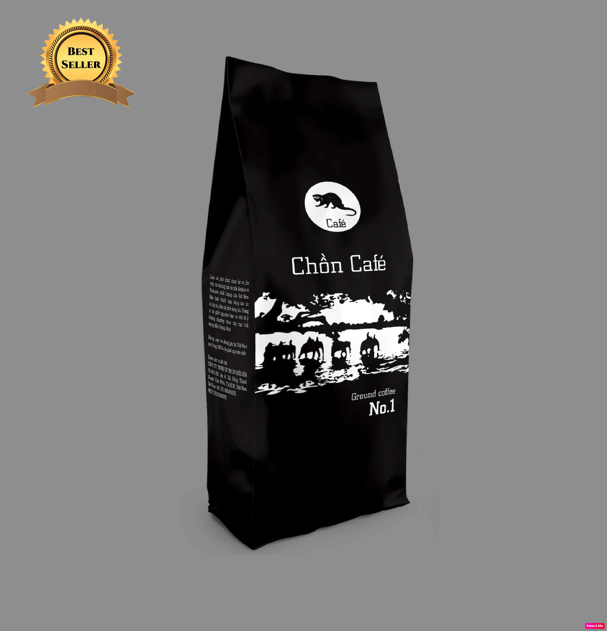 Weasel Ground Coffee Highly esteemed HACCP & ISO 9001 2015 Certificated No.2 500 GRAM/BAG made in Vietnam