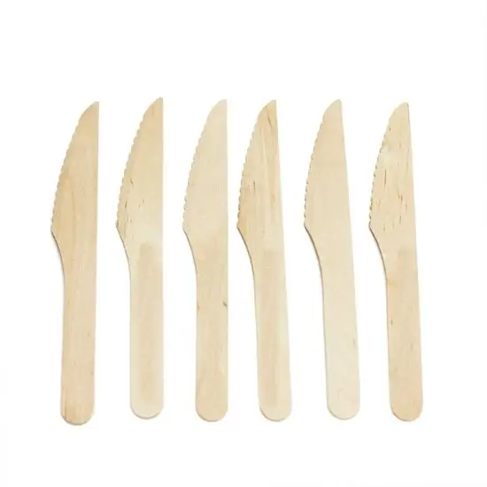 Natural Wooden Disposable Knife for Party Decorations Add an Eco-Friendly Touch to Your Events