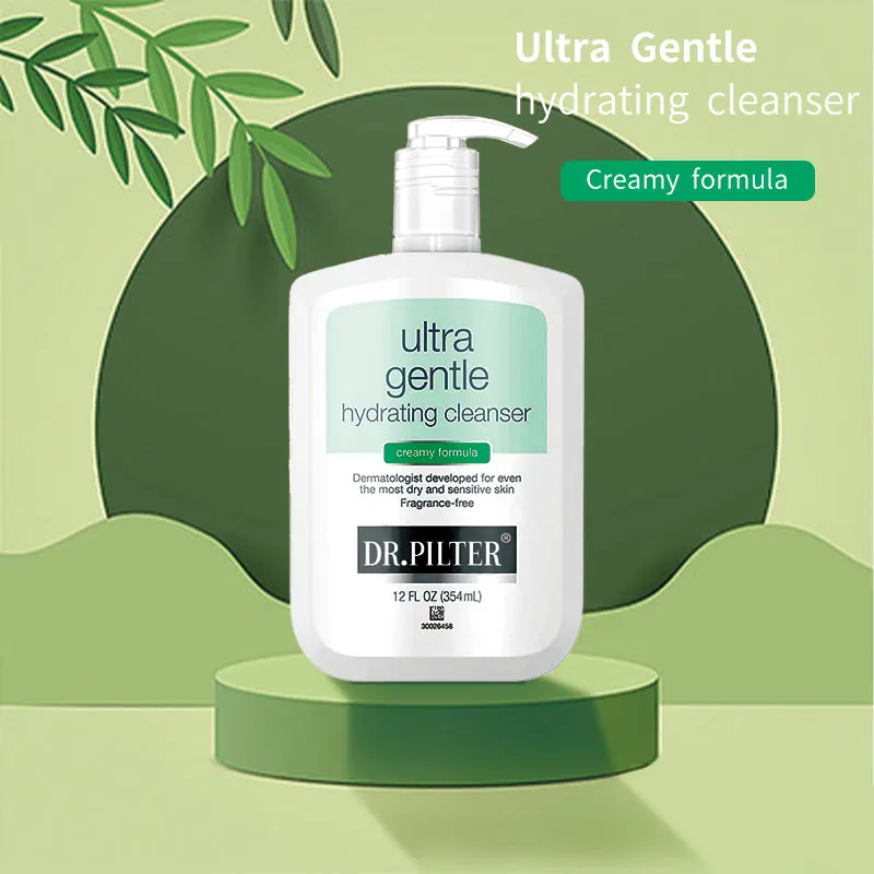 Gentle Hydrating Daily Facial Cleanser for Sensitive Skin Acne Eczema & Rosacea Oil-Free Soap-Free Hypoallergenic