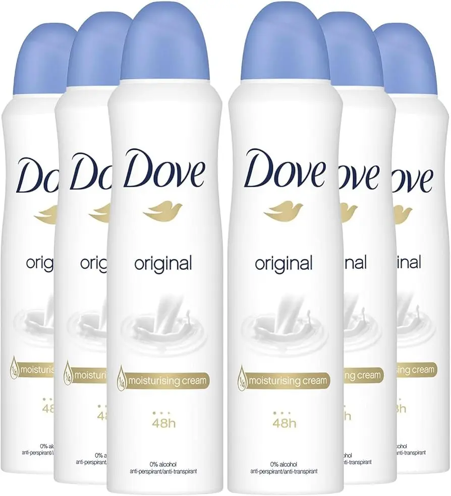 Dove Antiperspirant Spray Deodorant For Men  6 pack