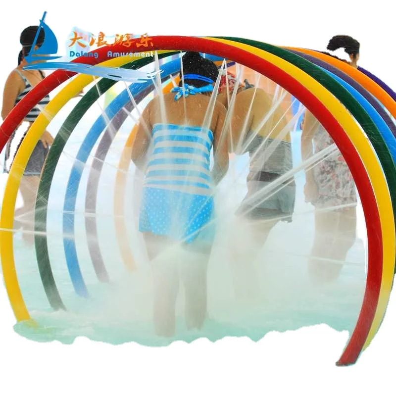 Dalang Brand Water Sprays Splash Toys For Public Park Water Park Play Equipment For Kids Playground Fiberglass Water Slide