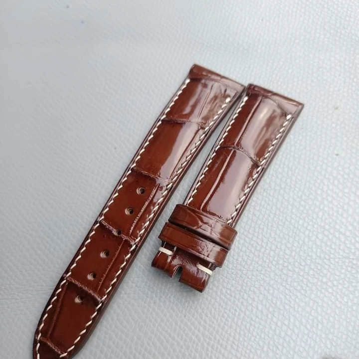 High Quality Leather Watch Strap Genuine Leather Watch Bands Crocodile Leather Watch Band From Supplier In Vietnam