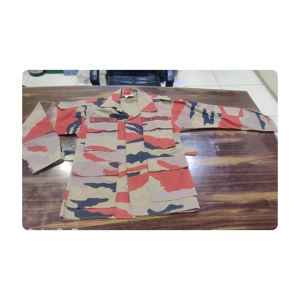 Customized Unisex Camouflage Tactical Uniform Cotton BDU Security Shirt and Pants Combat Uniform