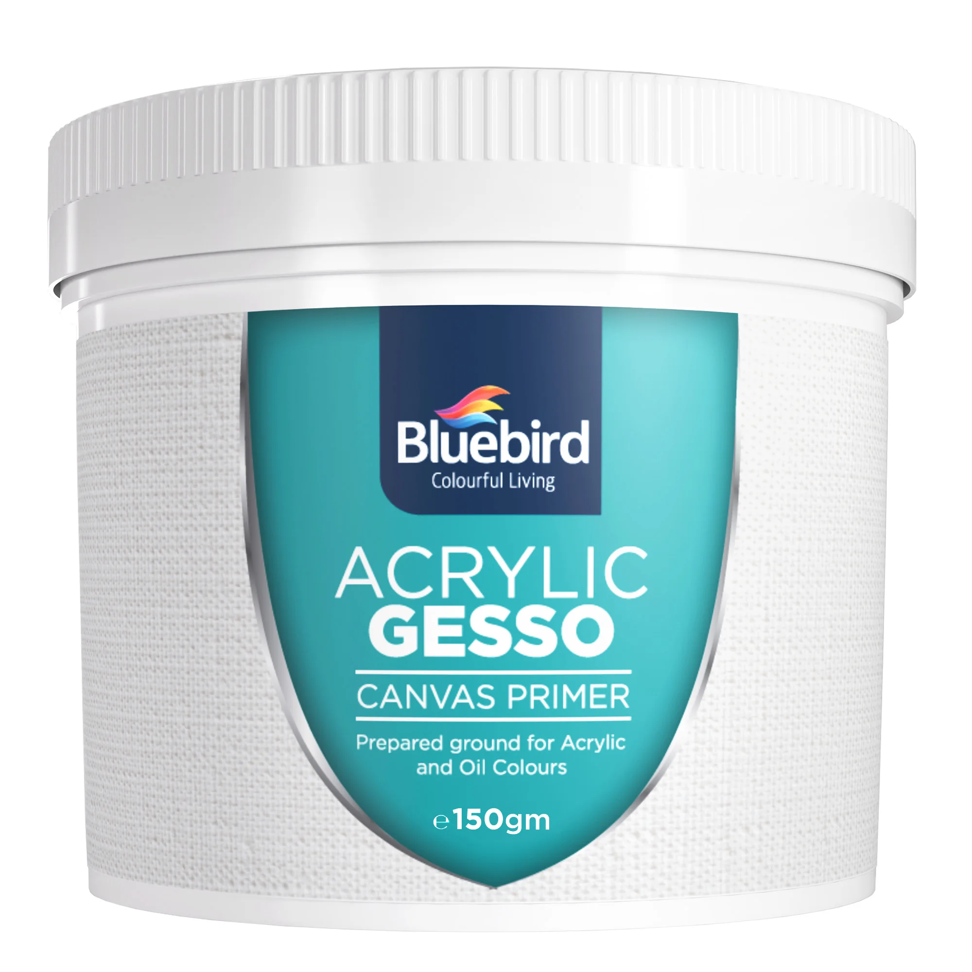 Bluebird Heavy Gesso Primer for Acrylic Painting White 513ML / 28.2Oz Full Tub Gesso Surface Prep Medium For Acrylic Oil Paint