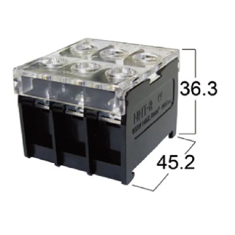 50A  Din Rail Mount Terminal Block
