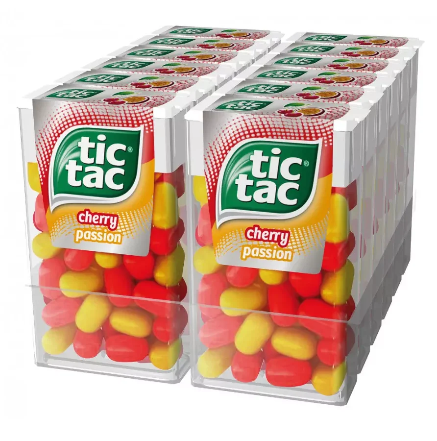 Price TIC TAC VARIETY FLAVOURS SWEETS 5 x 18g LIME, ORANGE, MINT,FRUIT,CHERRY COLA Bulk Stock Available For Sale