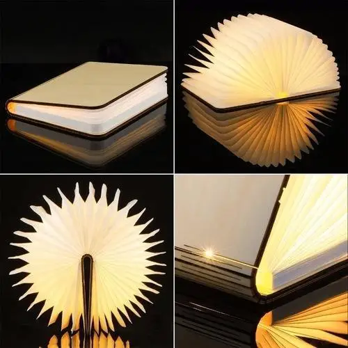 USB Rechargeable Wooden flexible LED Night Light LED Book Lamp For Lighting Decoration