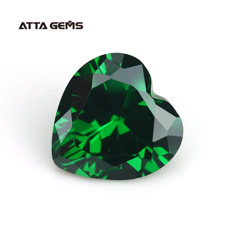 Factory Direct Sale Luxury Fancy Color Chart Cubic Zirconia Heart Shape Cubic Zirconia Certified Stone Earrings For Women