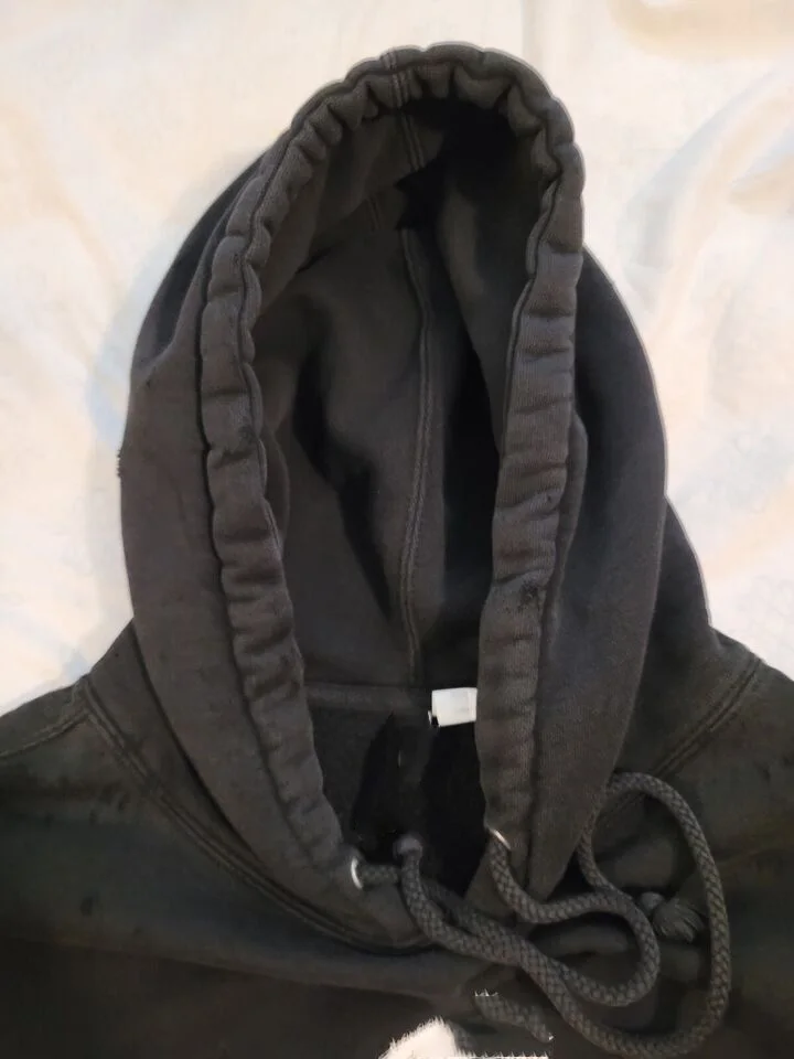 Solid Color Distress Pullover Hoodie Unisex New Design Distress Custom Embroidery Or Chenille Distressed Hoodie