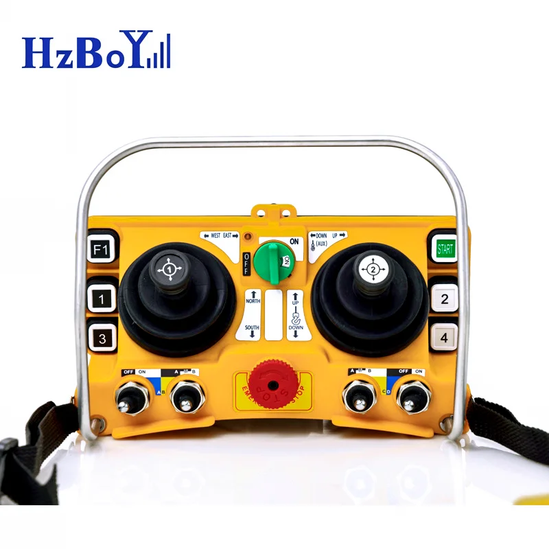 Hzboy F24-60 промышленных подъемного крана башенный кран беспроводной пульт дистанционного управления станция для перекачки бетонного раствора