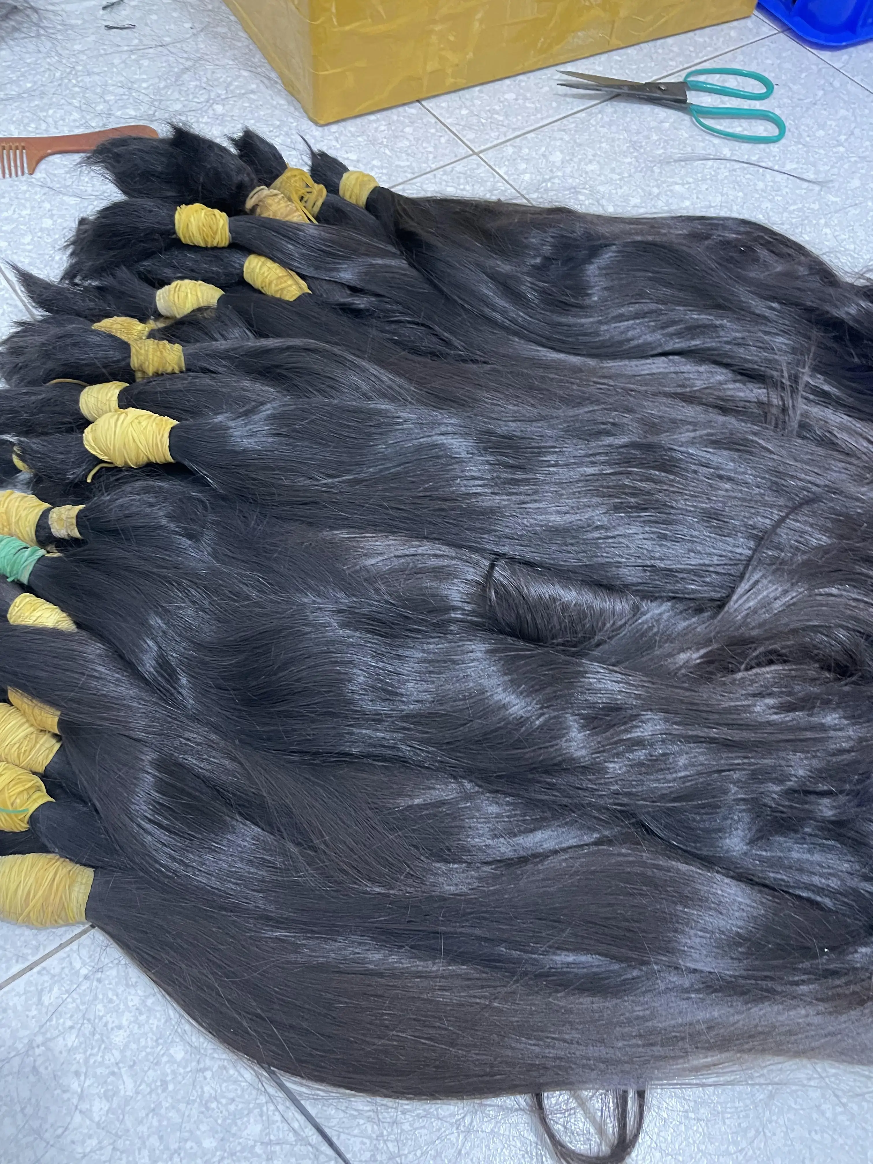 Hair Bulk 100% Raw Human Hair from Vietnamese Company MH TRUST Double Drawn Hair Extensions