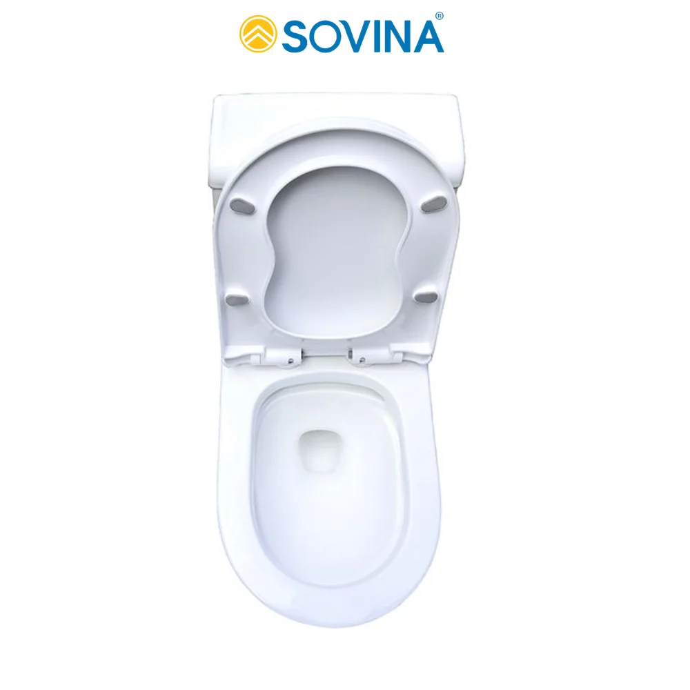 Hot Price One-Piece Modern Ceramic Toilet Seat with Smart Mechanical Cover Floor Bowl Shape P-Trap Drainage 1003 Model