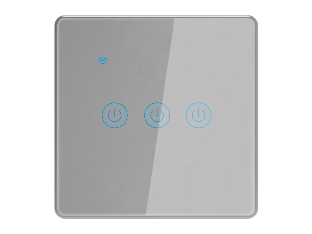 US EU Smart Wifi Wall Touch Switch 1/2/3 Gang Glass Panel light Switch Interruptor inteligente smart power switchswitch