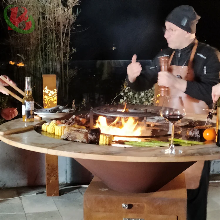Garden bbq oven metal portable bbq grill camping bbq grill for party