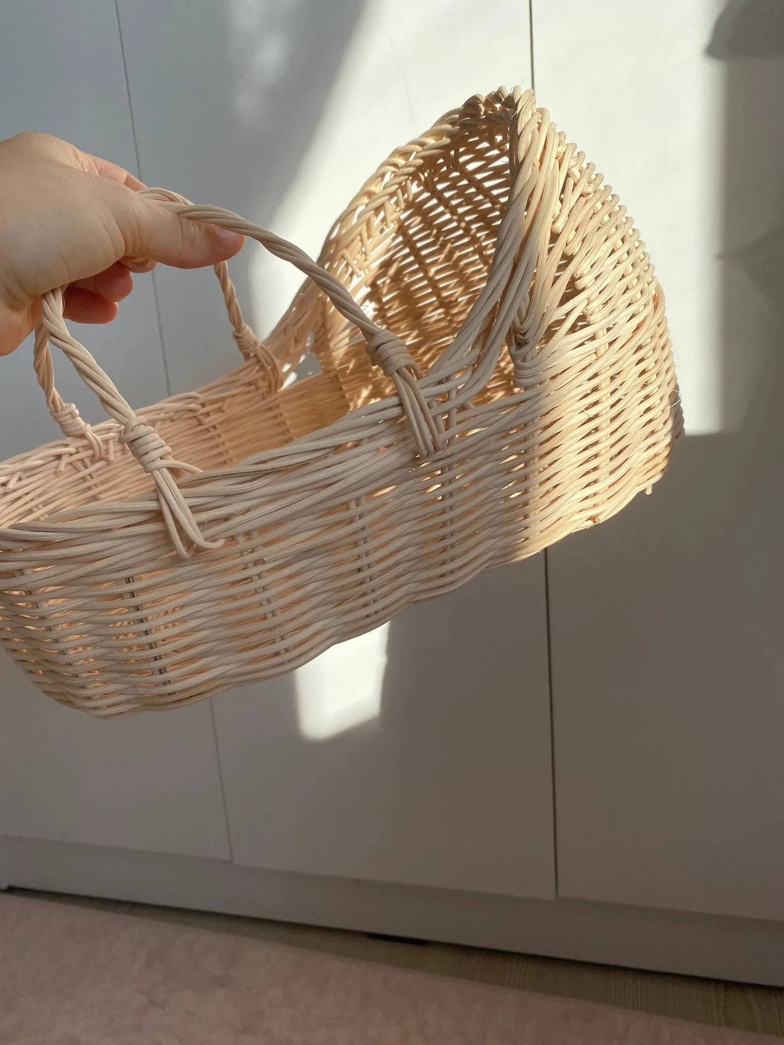 King Craft вьетнамская детская люлька из ротанга Высококачественная плетеная кукла миниатюрная мебель игрушки стул для коляски кровать украшение дома