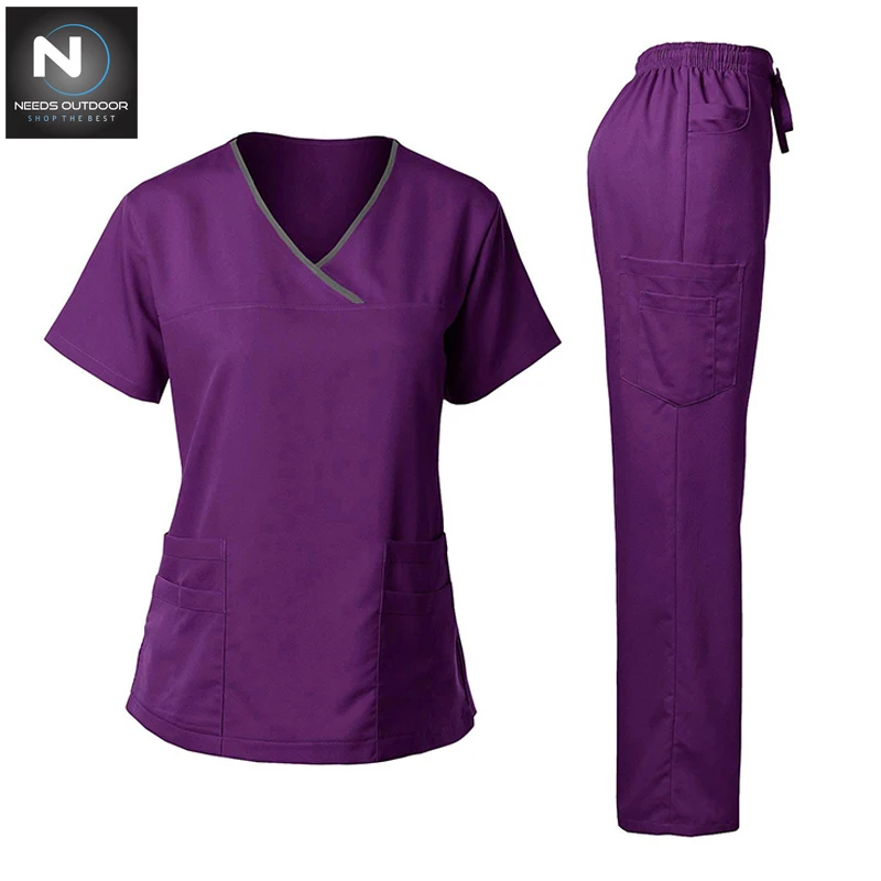 Best Selling Premium Quality New Arrival Comfortable Medical Wear Scrub Suits In Hospital Wear Scrub Uniform By NEEDS OUTDOOR