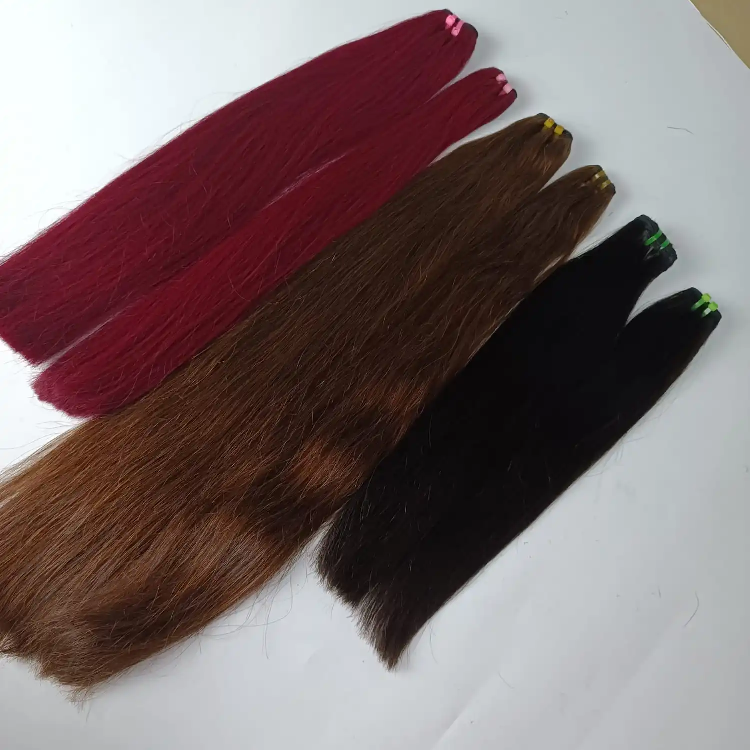 Straight Weft Hair Double Drawn 100% Vietnamese Human Hair No Shedding No Tangle No Chemicals Made In Vietnam