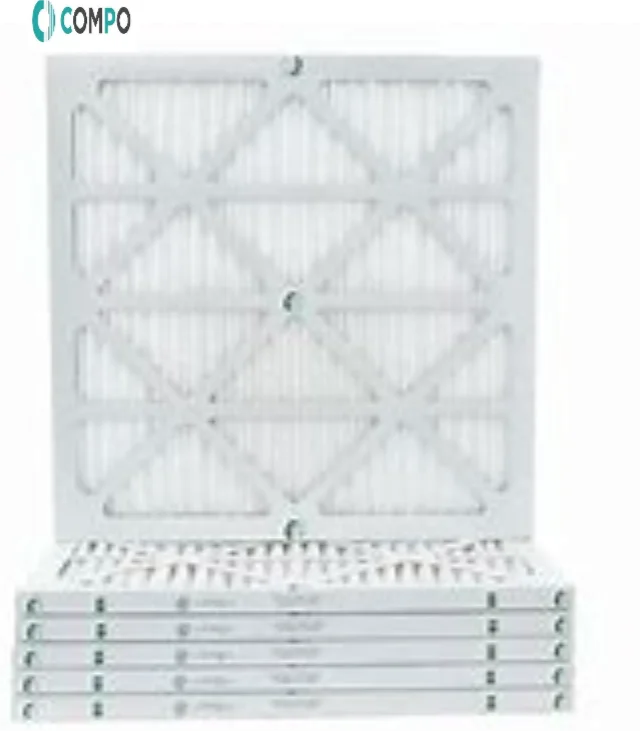 H13 MERV 6 8 11 13 14 15 Pleated Hvac Air Filters Aluminium Frame Air Conditioner HVAC System Air Flow Merv Filter