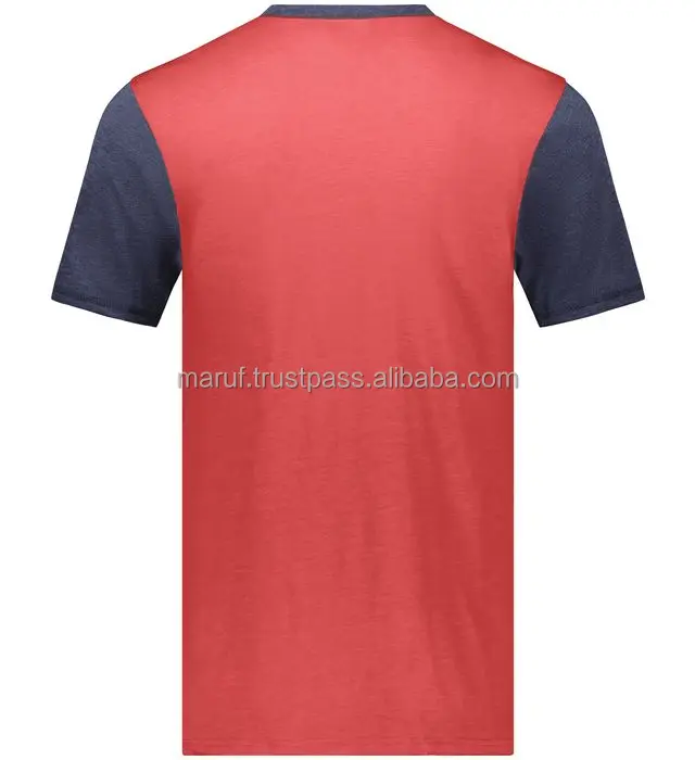 Black & Red 100% Cotton Street Wear Tshirt Oversized Custom High Quality Printing Heavy Weight T Shirt for Men