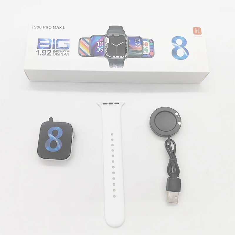 2022 Wholesale Smartwatch t900 pro max L serie 8 Waterproof Full Touch Bt Call Sport Heart Rate Monitor t900 pro max l