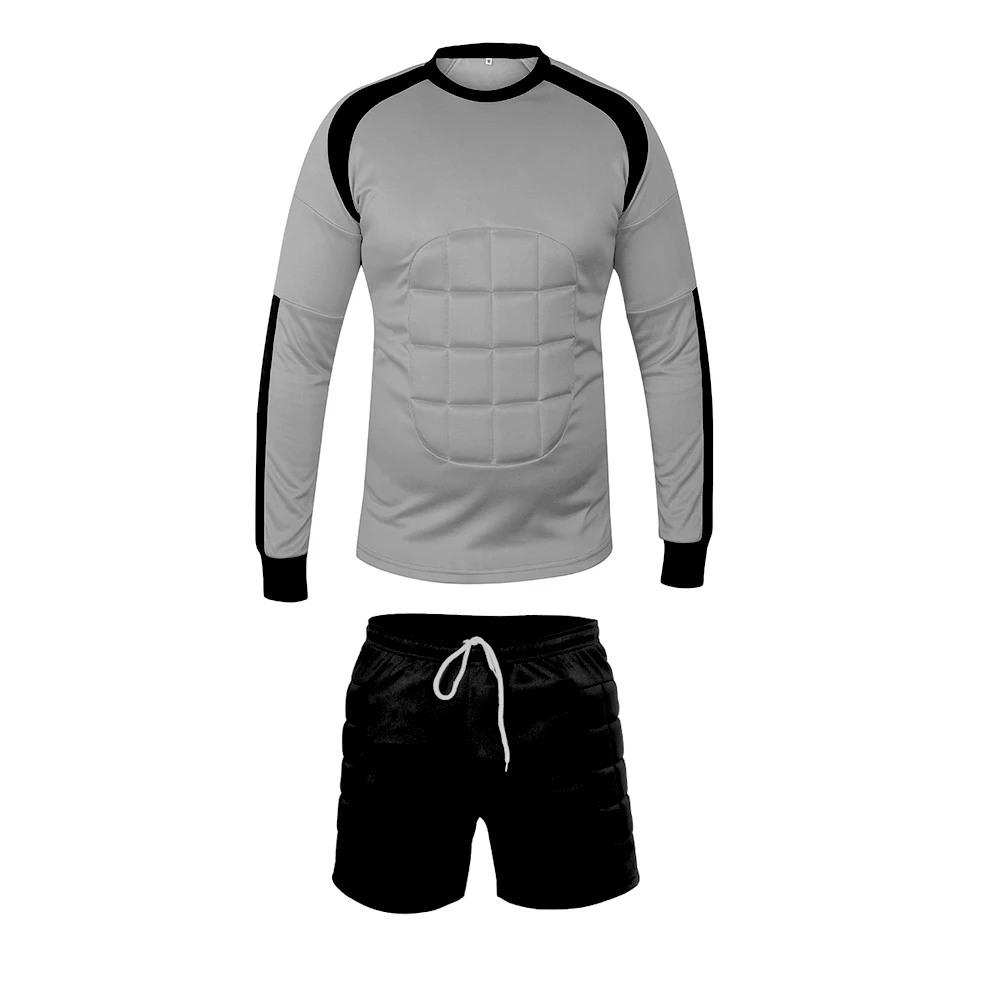 All New Design New Long Sleeve Pant Football Goalkeeper Padded Jersey Sports Soccer Wear Long Sleeve Goalkeeper Uniform Set