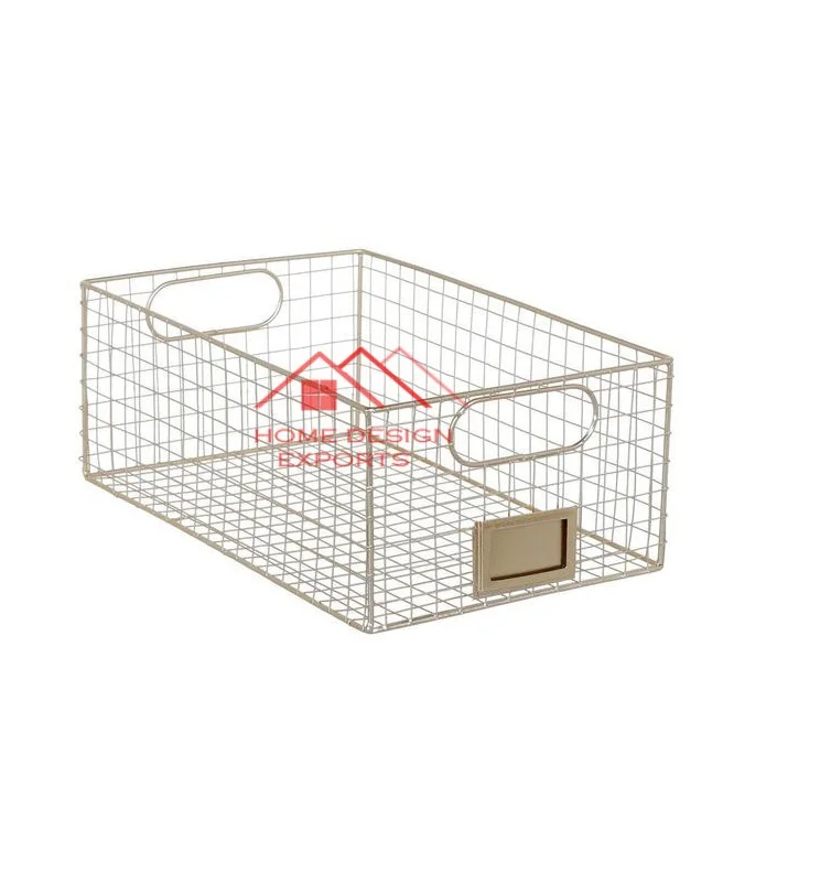 Luxury Wire Fruit Baskets New Design Wire Storage Basket Customized Size Color Home Storage Handmade Metal