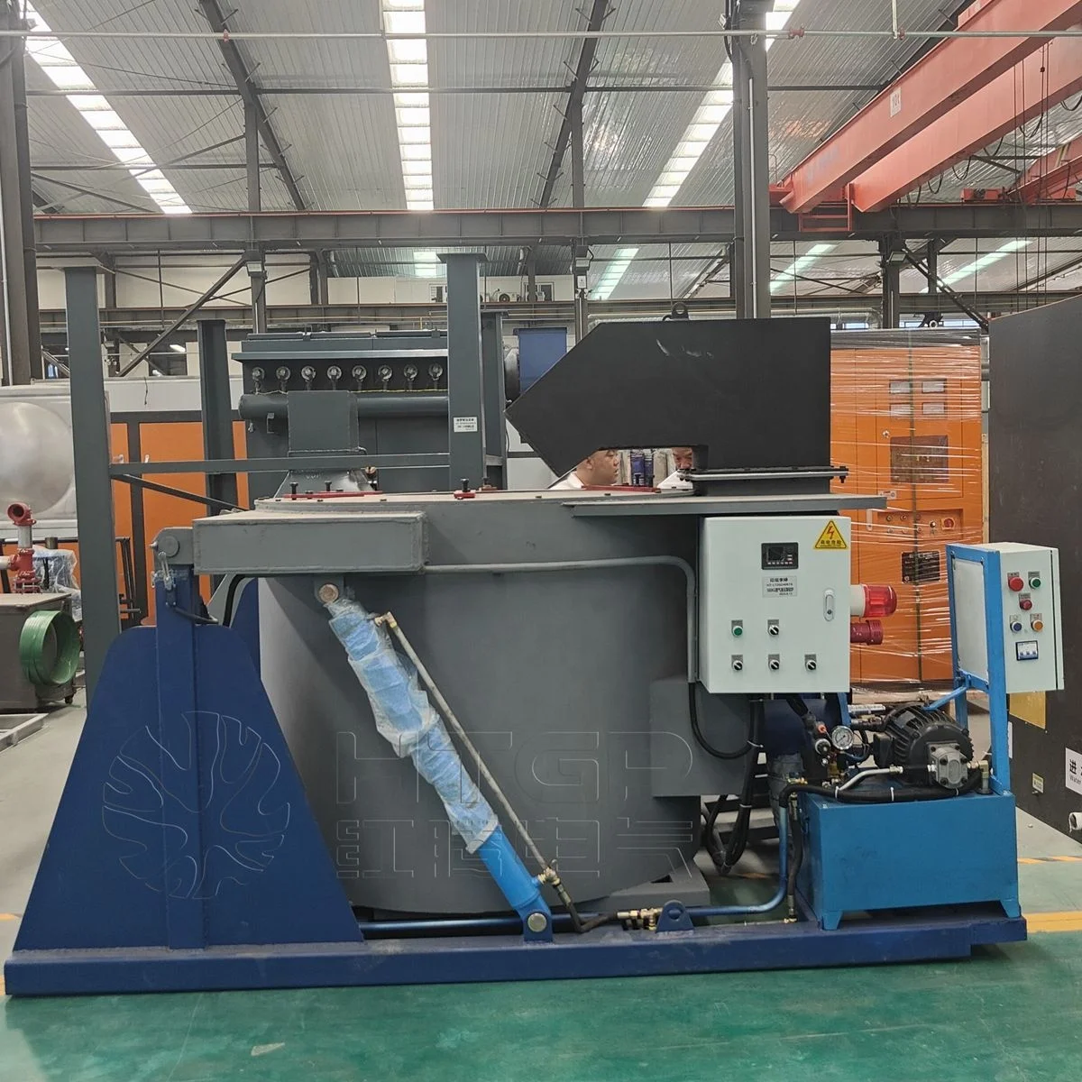 Gas fired fuel oil Furnace for Melting Metal Aluminum gas fired diesel fuel aluminum zinc copper melting furnace