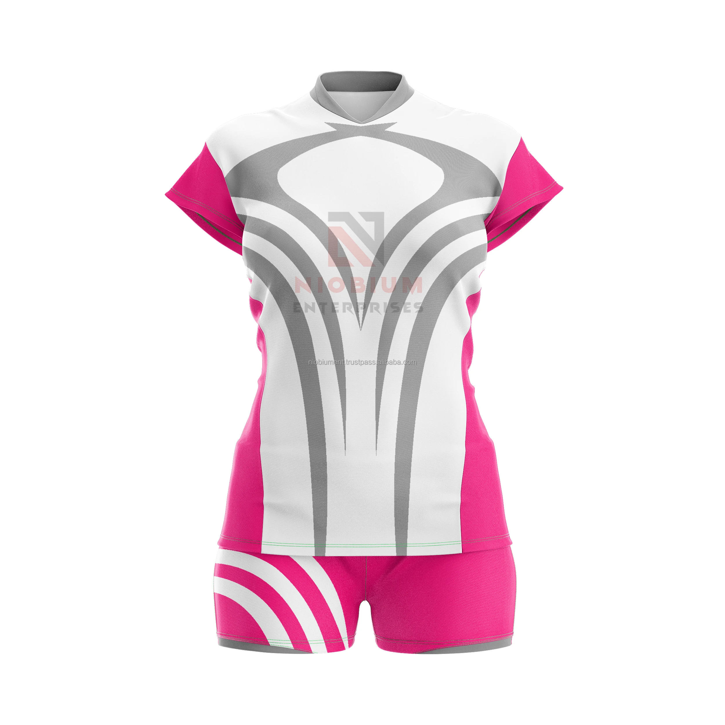 Girls Volleyball Jersey Hot Sale Volleyball Uniform Full Sublimated Volleyball Uniform Women