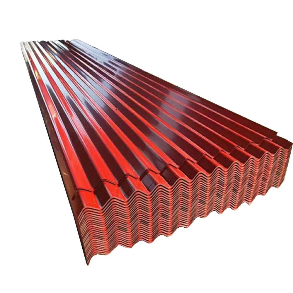 22 gauge 14 ft galvanized zinc metal corrugated gi steel roofing sheets for Africa
