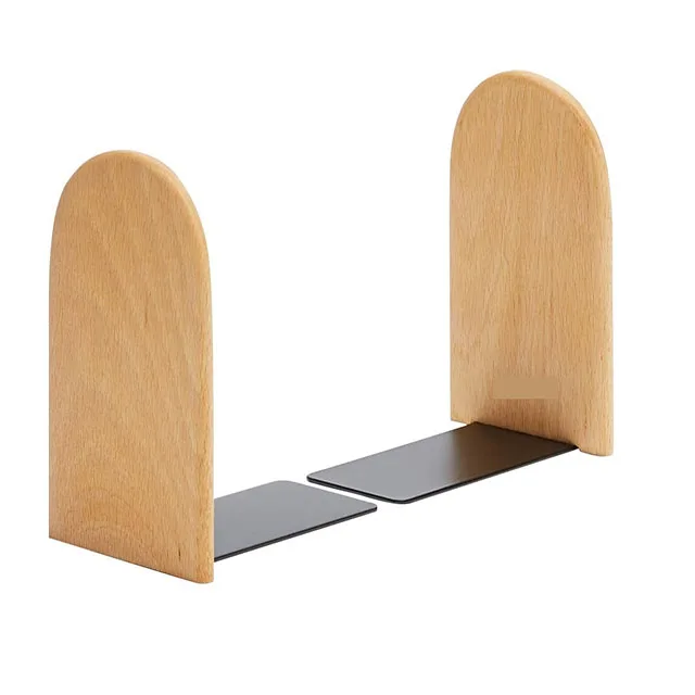 Wooden Bookends Desktop Book Holders Handmade Bookshelf Shelf Accessories Lovers Gift Exporters
