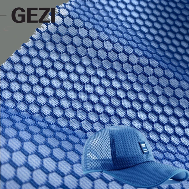 elastic stretch stiff 3d mattress plaid sheer spandex 100% nylon polyester knitted knit diamond foam spandex mesh net fabric