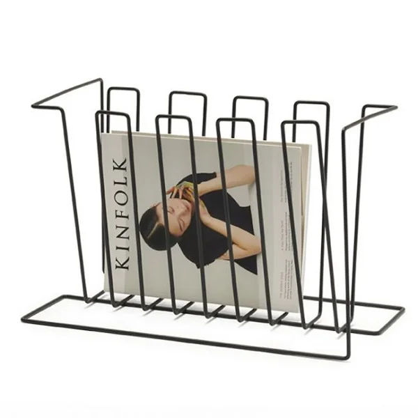 Wall Mounted Towel Key Holder Magazine Rack Stand for Newspaper oR Envelope Best Selling Items New Design Metal Black Color
