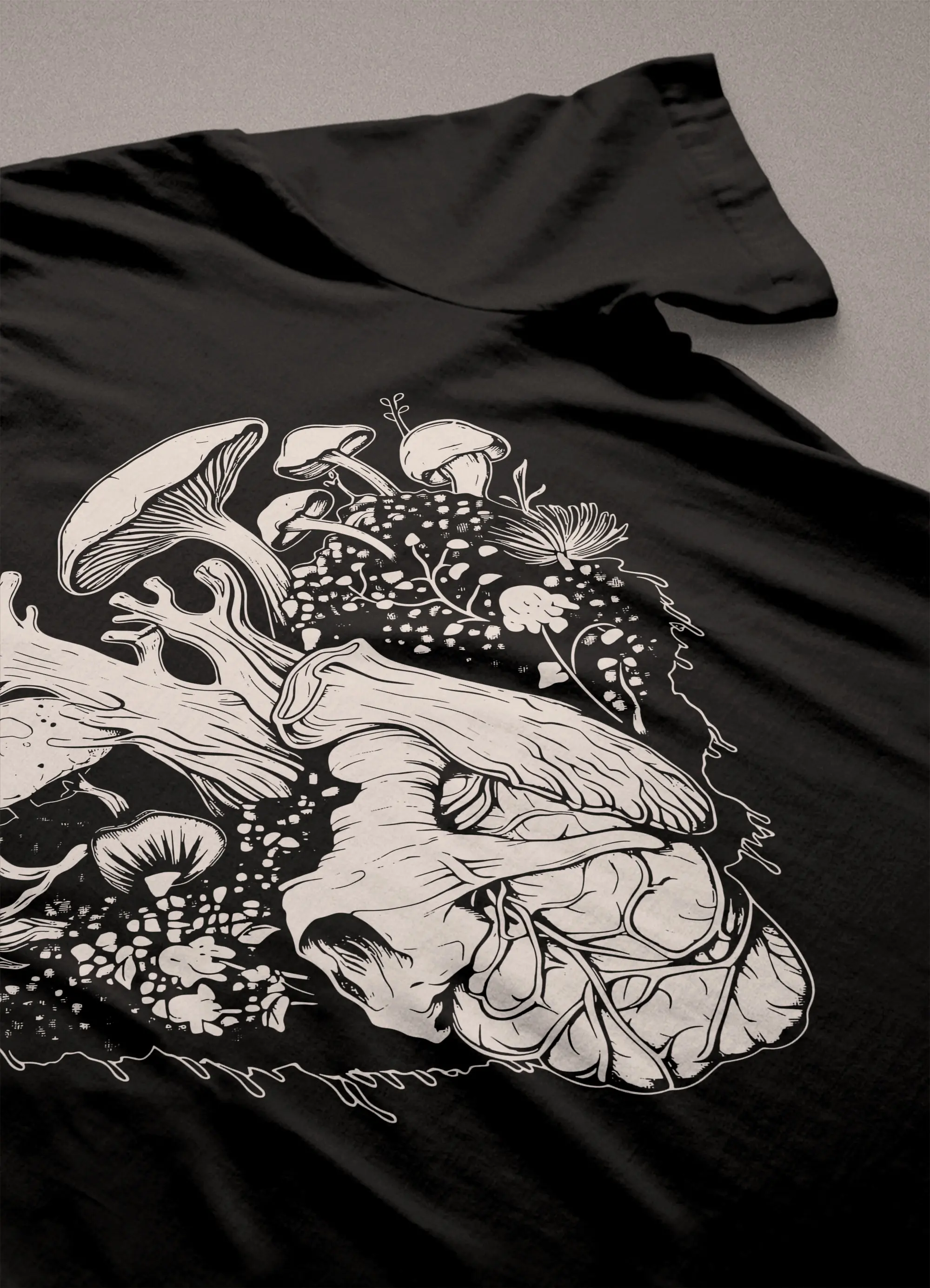 Cottagecore Mushroom Heart T-shirt Fairycore Fairy Grunge