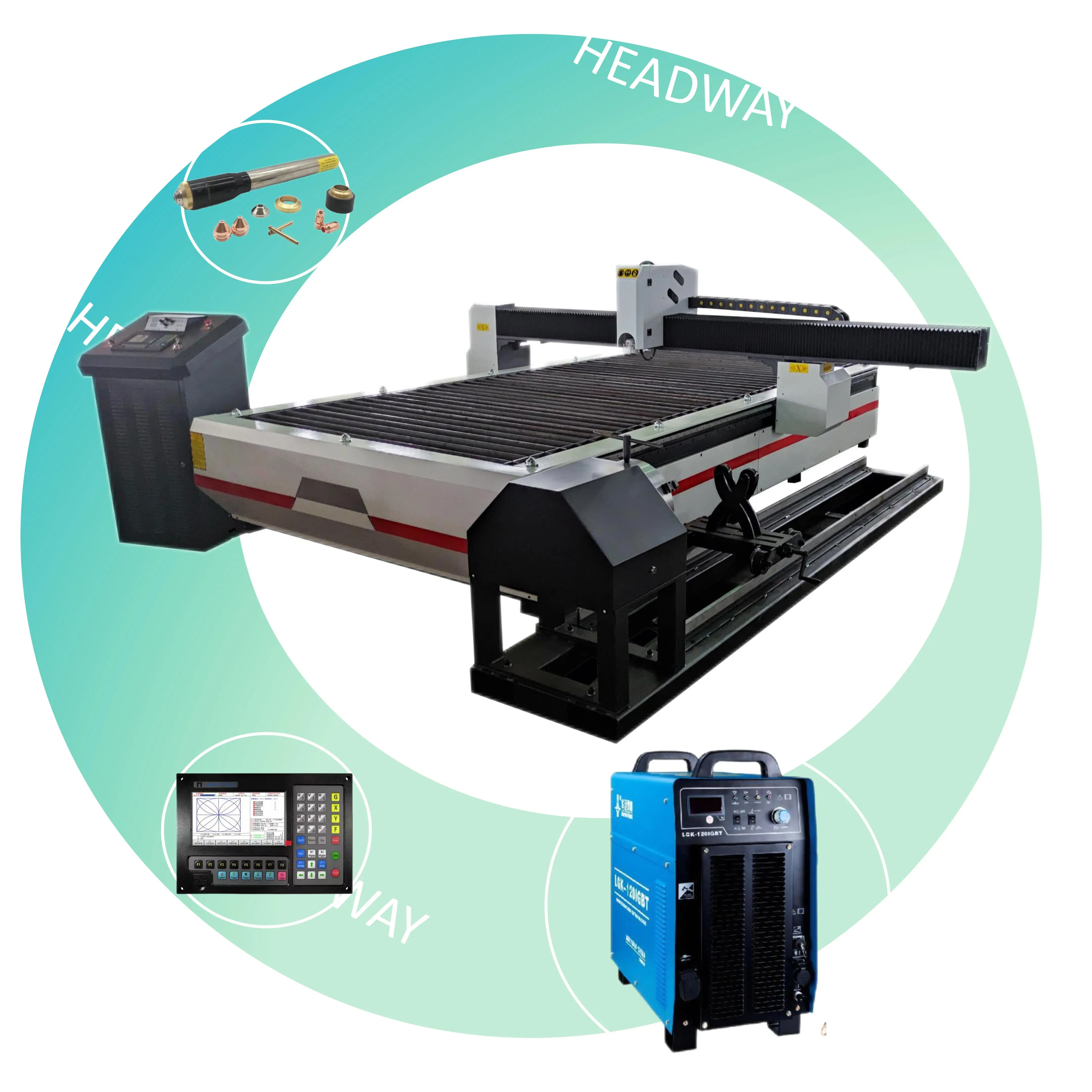 cnc plasma cutting machine with pipe cutting function can cut round pipes with a diameter of 300mm