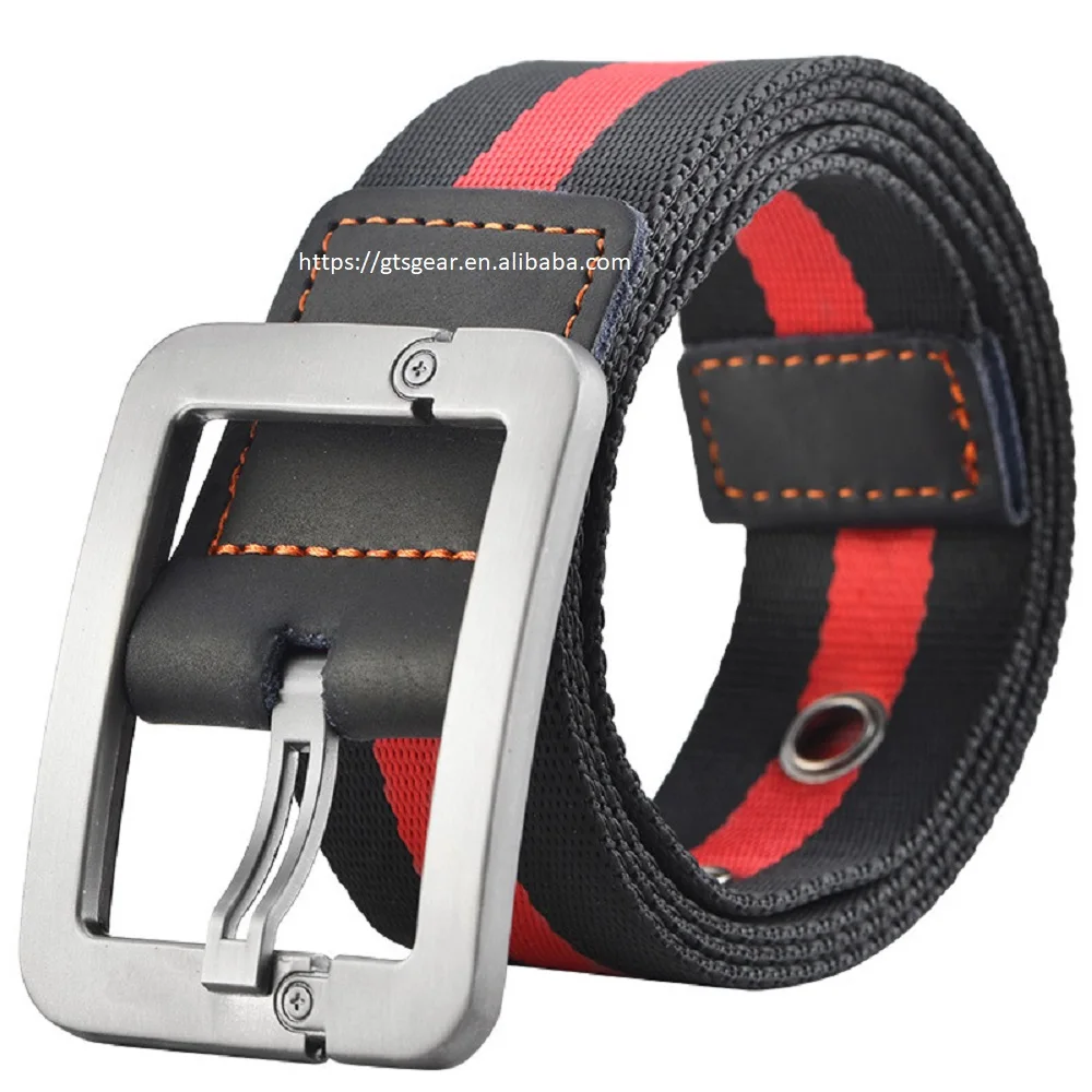 BL46 A7 Men casual belt buckle sports belt outdoor multi functional quick release equipment canvas belt