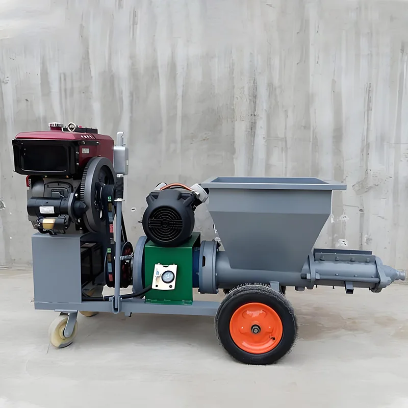 Diesel shotcrete machine plaster portable air compressor cement mortar spraying machine