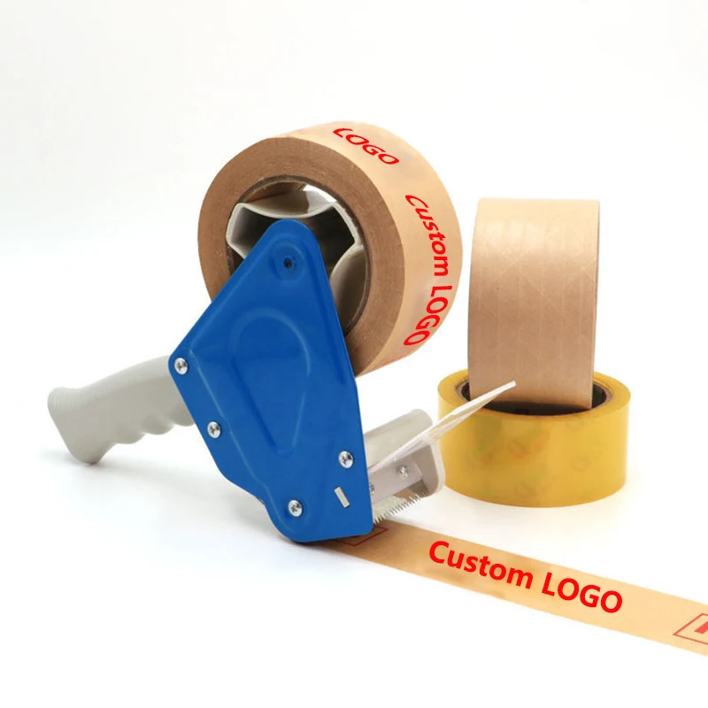 BYSLI Custom Packaging Logo Tape Recyclable Writable Packing Shipping Tape Eco-Friendly Biodegradable Kraft Paper tape