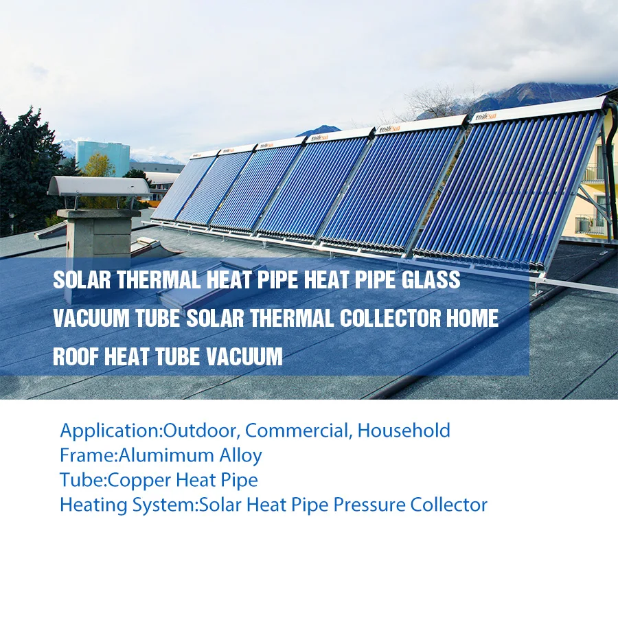 Hot Saling Ensun Manufacturer Copper Heat Pipe High Quality Split 30Vacuum Tubes Solar Water Heater Thermal Collectors