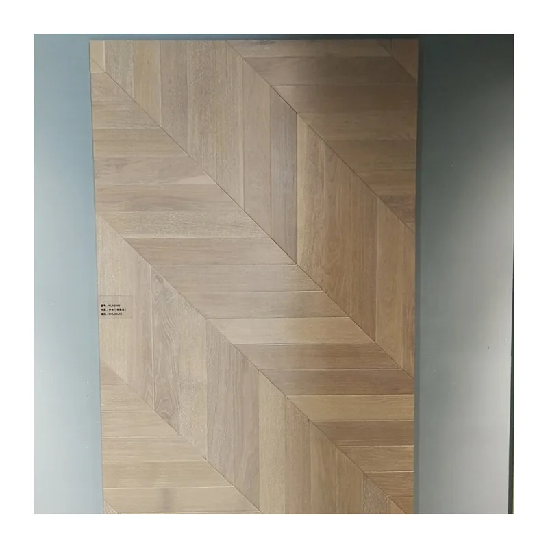 Best Selling Natural Color varnished chevron oak parquet flooring