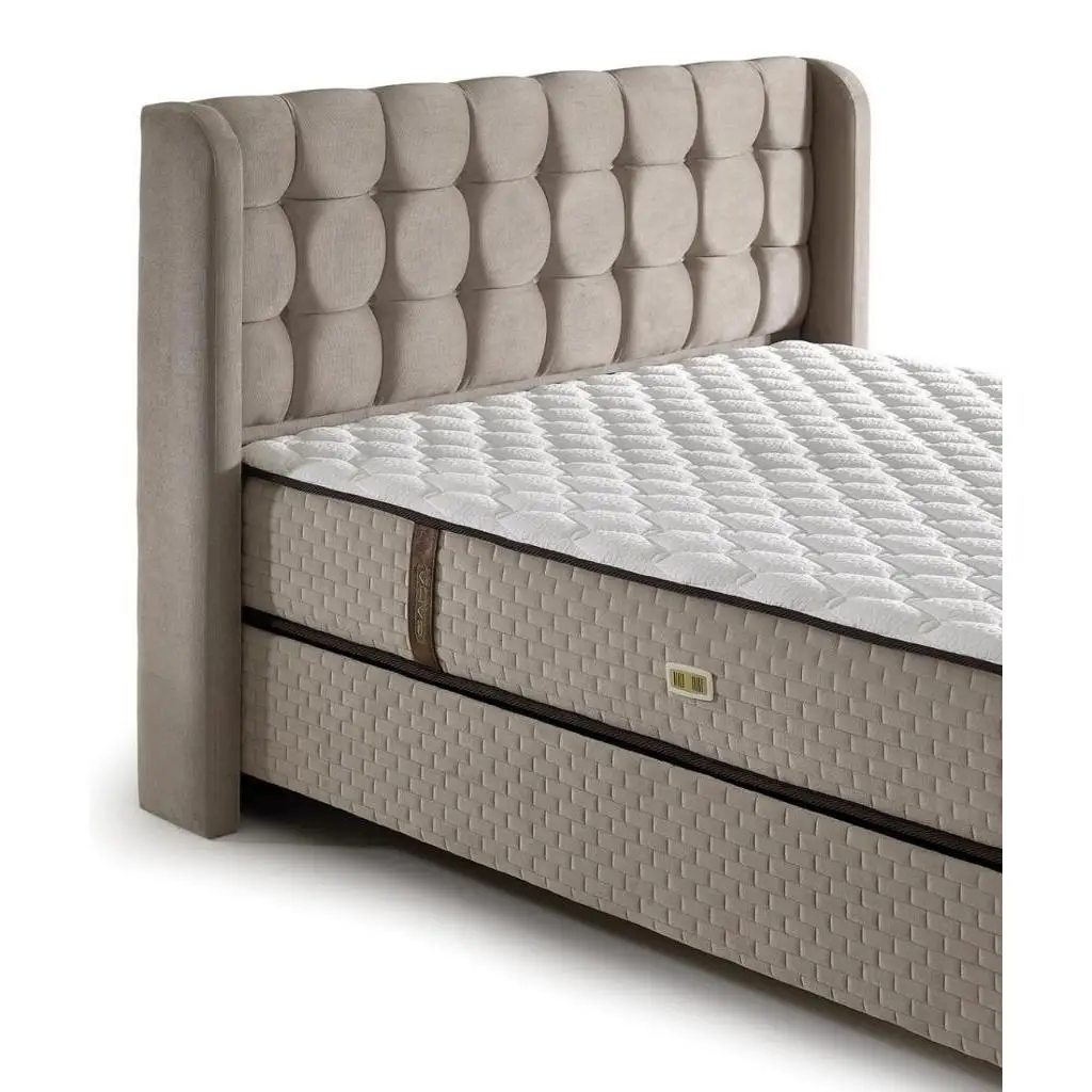 MD Panama 160x200 Double Bed Base, Headboard Set GM1112