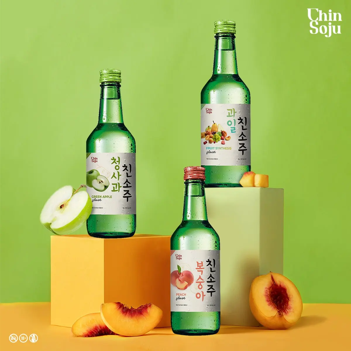 High quality manufacturer Korean Soju 360ml Chin soju Great taste OEM service available and competitive price