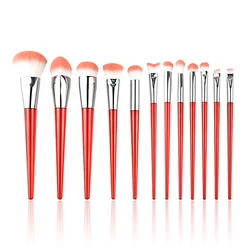 Wholesale High Quality 9Pcs Color Makeup Make Up Brush Set Custom Diamond Glitter Bling Crystal Handle Makeup Brush