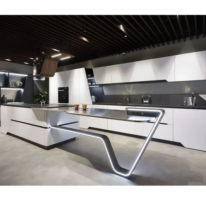 Realgres Latest Coming Customized Kitchen Cabinets Made In China Lacquer Or Pvc Vaccum Finish Modern Designs Kitchen Cabinet